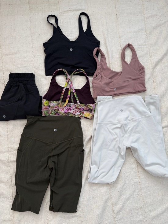 lululemon athletica Pants - Bundle of 6Lululemon leggings sport bra and shorts size 4